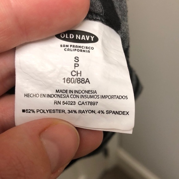 2/$15 Old Navy- Black and Gray Striped Hoodie - Picture 5 of 5